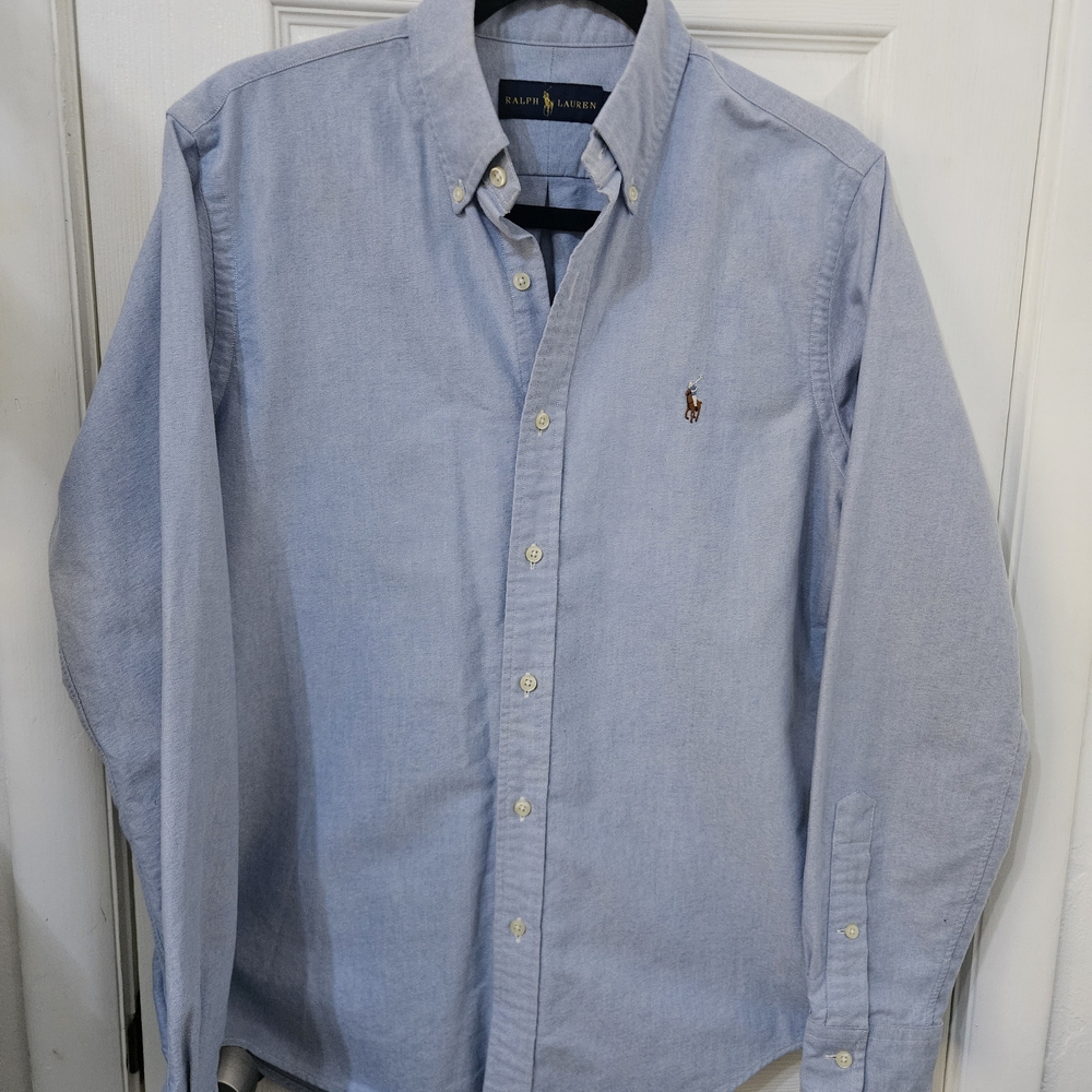 Ralph Lauren Light Blue Oxford Button-Down Shirt Men
